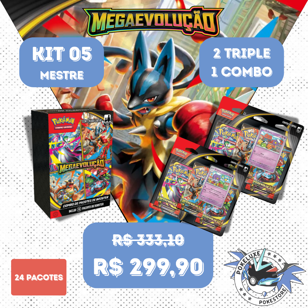 Kit 05 - Mestre – 24 Boosters ME (2 Triplos + 1 Combo)