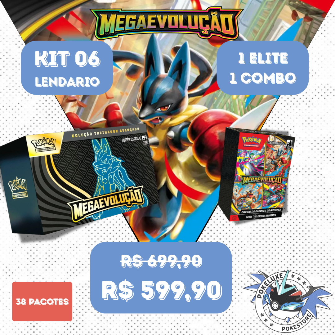 Kit 06 - Lendário – Elite + Combo (38 Boosters ME)