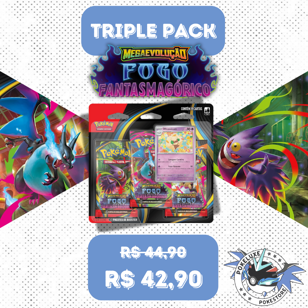 Blister Triplo - Megaevolução 2 - Fogo Fantasmagórico (PT-BR)